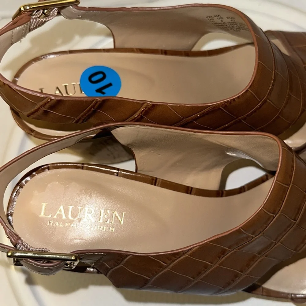 🆕Ralph Lauren Cork Platform Heels